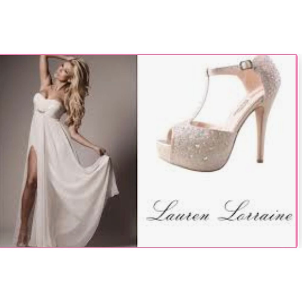 Lauren Lorraine Vivian rhinestone t-strap pump 6.5